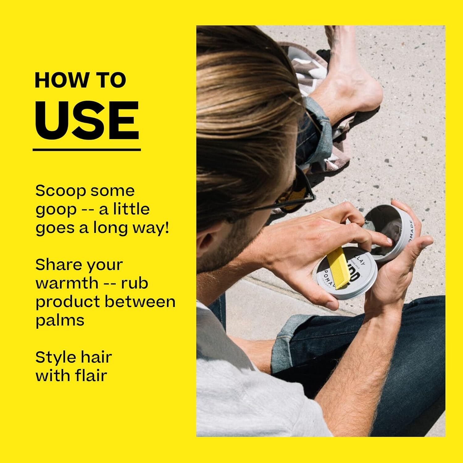 BYRD Hair Clay Pomade Mens Strong Hold/Matte Finish, 100Ml image number 3