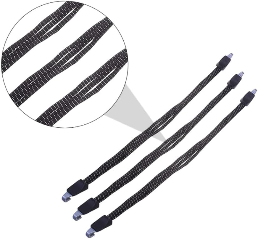 OSALADI 6Pcs Elastic Luggage Straps Rubber Rope for Camping Bike Luggage Strap Elastic Fastening Belt for Travel and Cargo image number 4