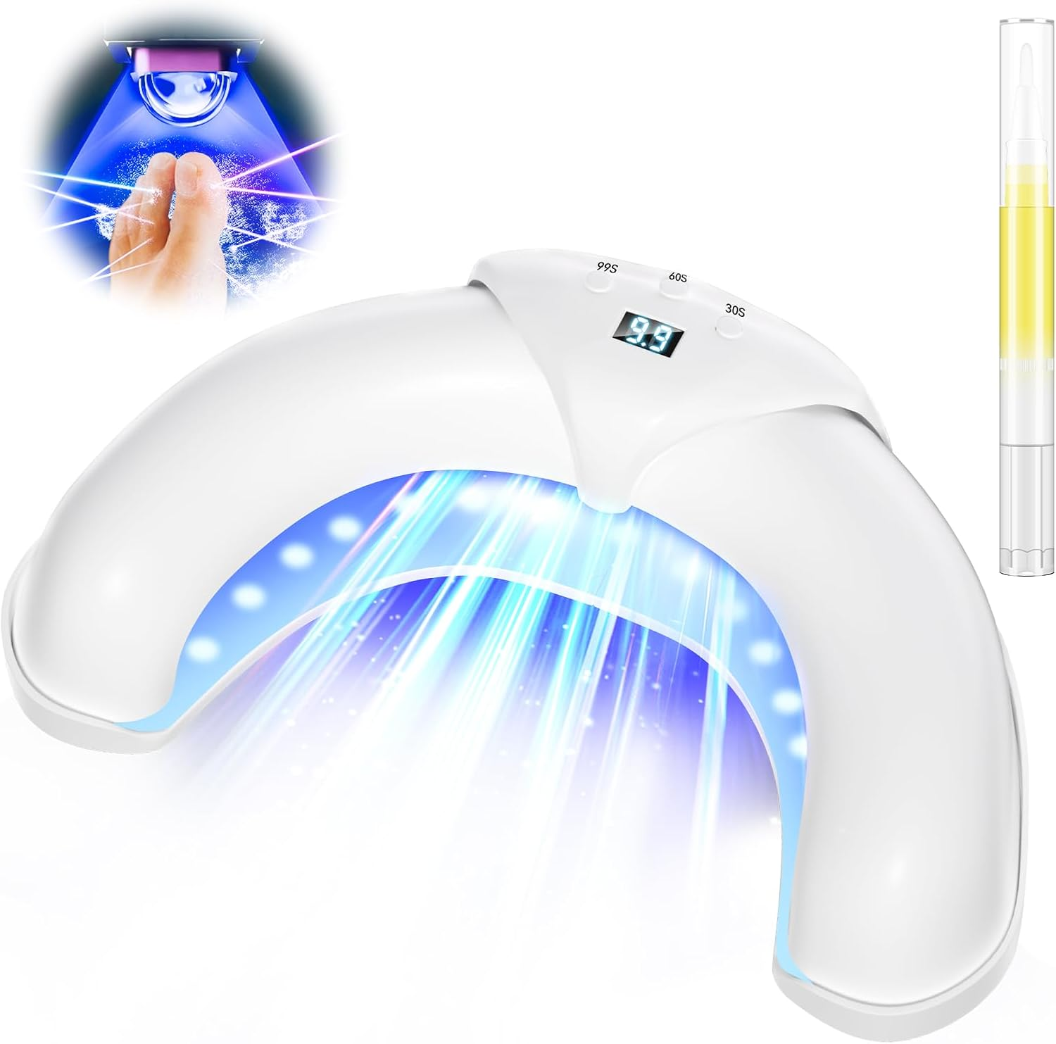 LOZLTX 5.0 Nail Fungus Laser Device, 99% Fungal Infestation Eliminated in 3 Minutes, Industry No. 1: Restoration of Healthy Nails and New Self-Confidence, Blue