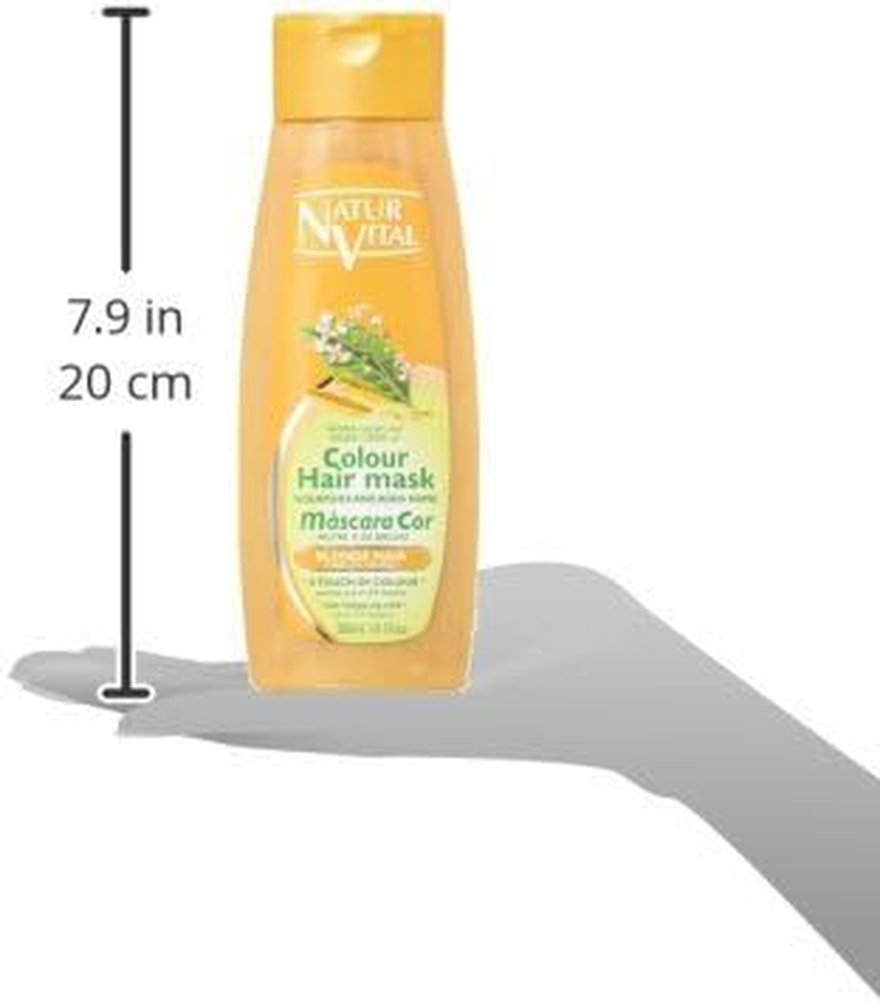 Colouring Hair Mask - Repairs and Colours - 300 Ml / Natural & Organic. (Blonde Hair) - Black Hair image number 1
