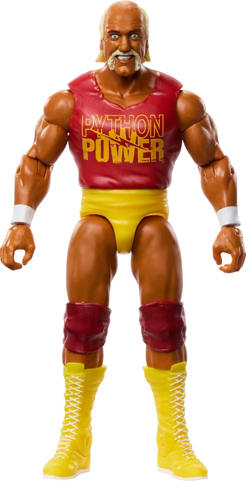 Mattel WWE Action Figure, 6-Inch Collectible Hulk Hogan with 10 Articulation Points & Life-Like Look image number 4