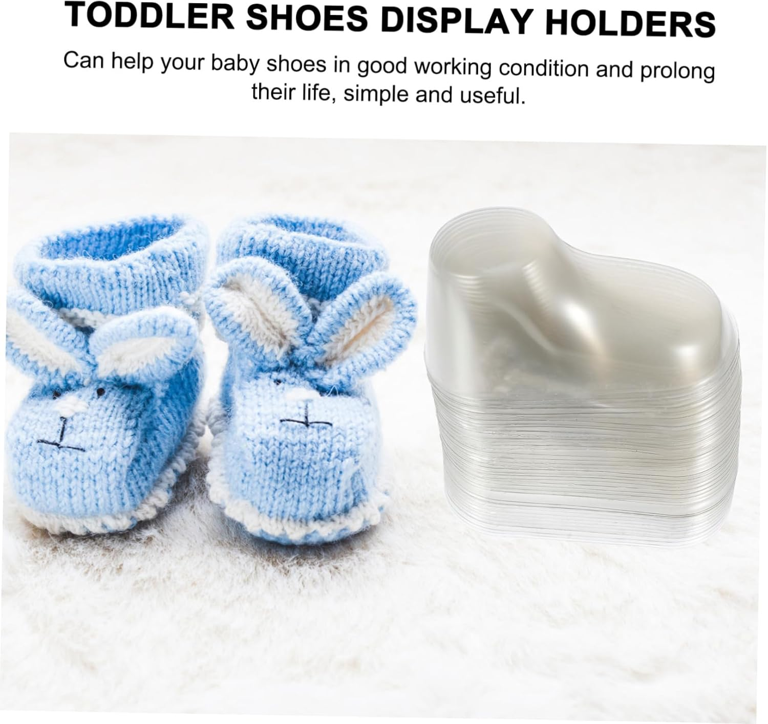 40Pcs Shoe Stretch Boy Girl Shoes Holder Feet Booties Display Stands Socks Display Holder for Displaying Boys and Girls image number 5