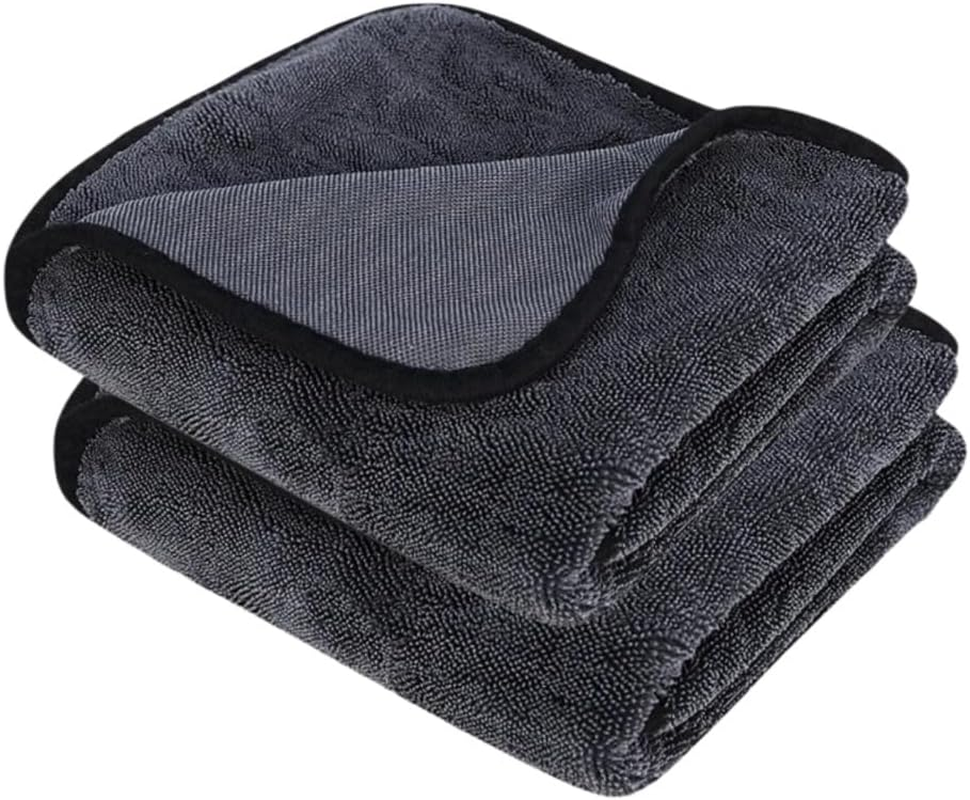 Poemtian 2Pcs Magicwipe Drying Cloth, Shiny Wipes Shower Cleaning Cloths, Super Absorbent No Streaks, Bathroom Drying Cloth for Car Detailing, Kitchen, Window (30 * 30Cm) image number 3