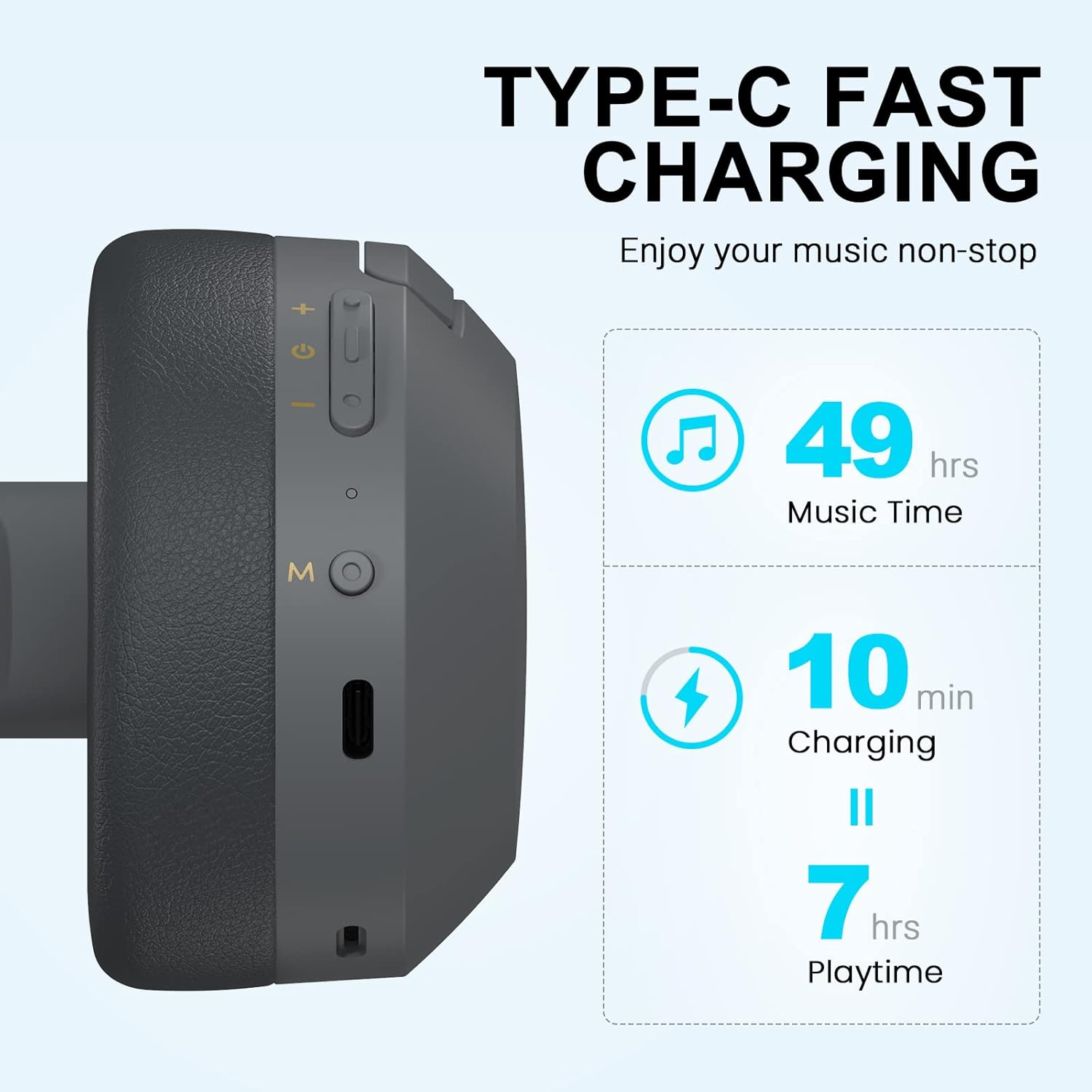 Edifier W820NB plus Active Noise Cancelling Headphones, Wireless Over-Ear Earphones with Hi-Res Sound, 49H Playtime, Bluetooth Headsets with Comfortable Fit, Preset EQ Selection via App, Grey