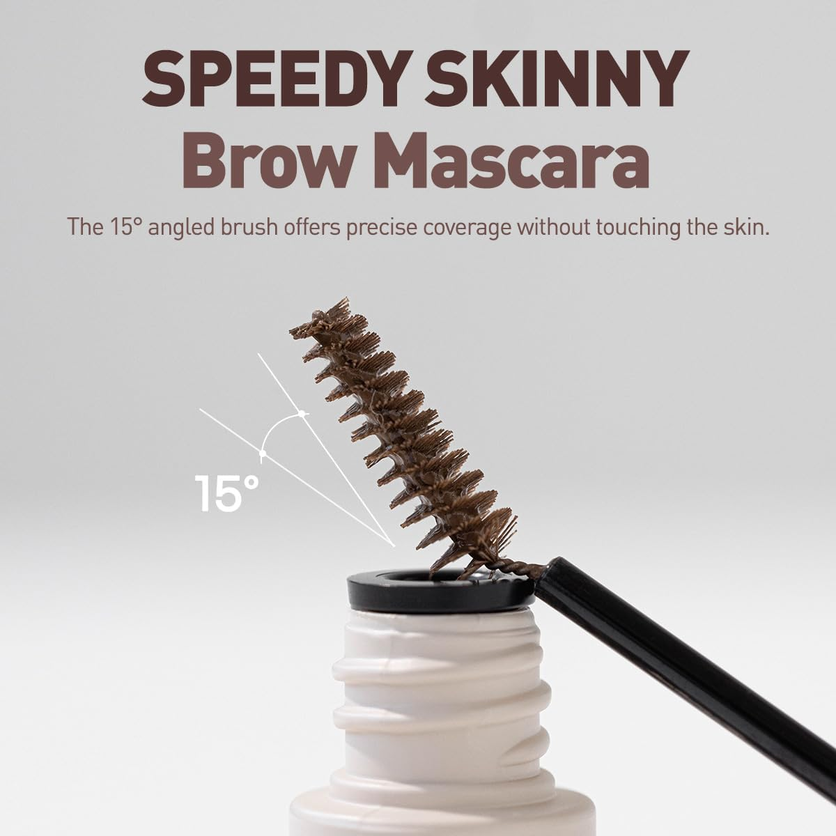 Peripera Speedy Skinny Browcara, 02 Dark Brown image number 4