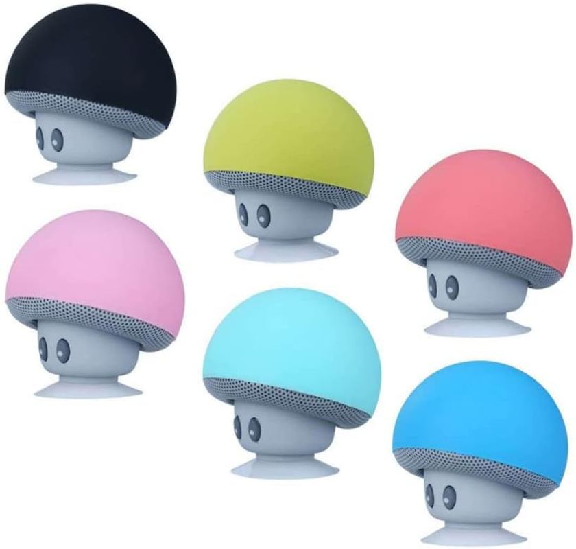 Mini BT Mushroom Speaker Wirelessly Portable Subwoofer with Mic & Suction Cup for Pads/Smartphones ALKOY image number 5