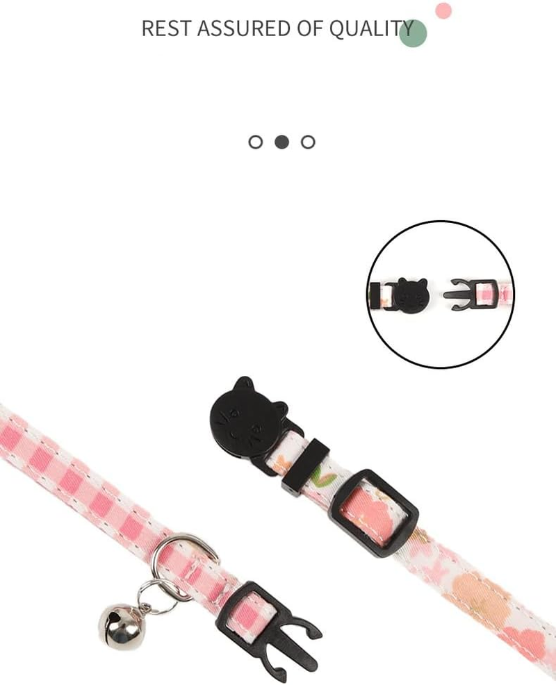 Bowtie Cat Collars Breakaway with Bell, Adjustable Cute Kitty Collars Safety Buckle Kitten Collar for Cat Puppy (Blue, 20-28CM) image number 2