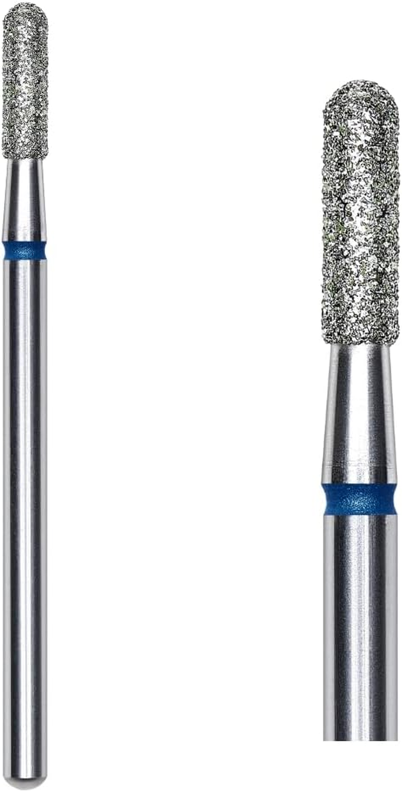 STALEKS PRO Set of 3 2.3 X 8Mm round Cylinder Shape Medium Grit Diamond Burrs for Nails image number 3
