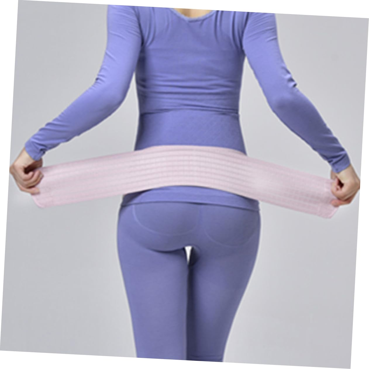 Pregnant Women Breathable Abdominal Support Belt Dual Purpose Postpartum Pelvic Band Adjustable Maternity Belly Band for Back Pain Relief Pink One Size image number 4