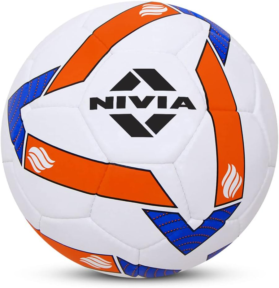 Nivia Shining Star Football (Multicolor, Size 5) | Hand Stitched | 32 Panel | Waterproof | Traning | Soccer Ball image number 6