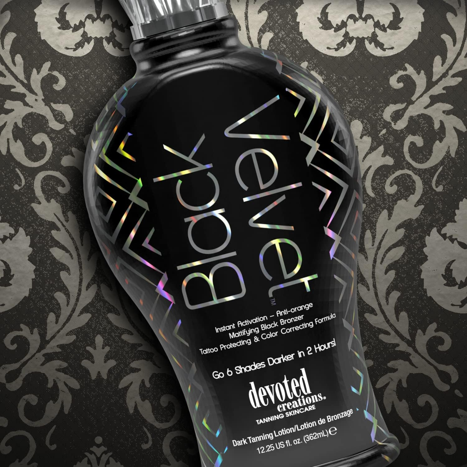 Black Velvet Anti-Orange Mattifying Black Bronzer Tanning Lotion 360Ml image number 3