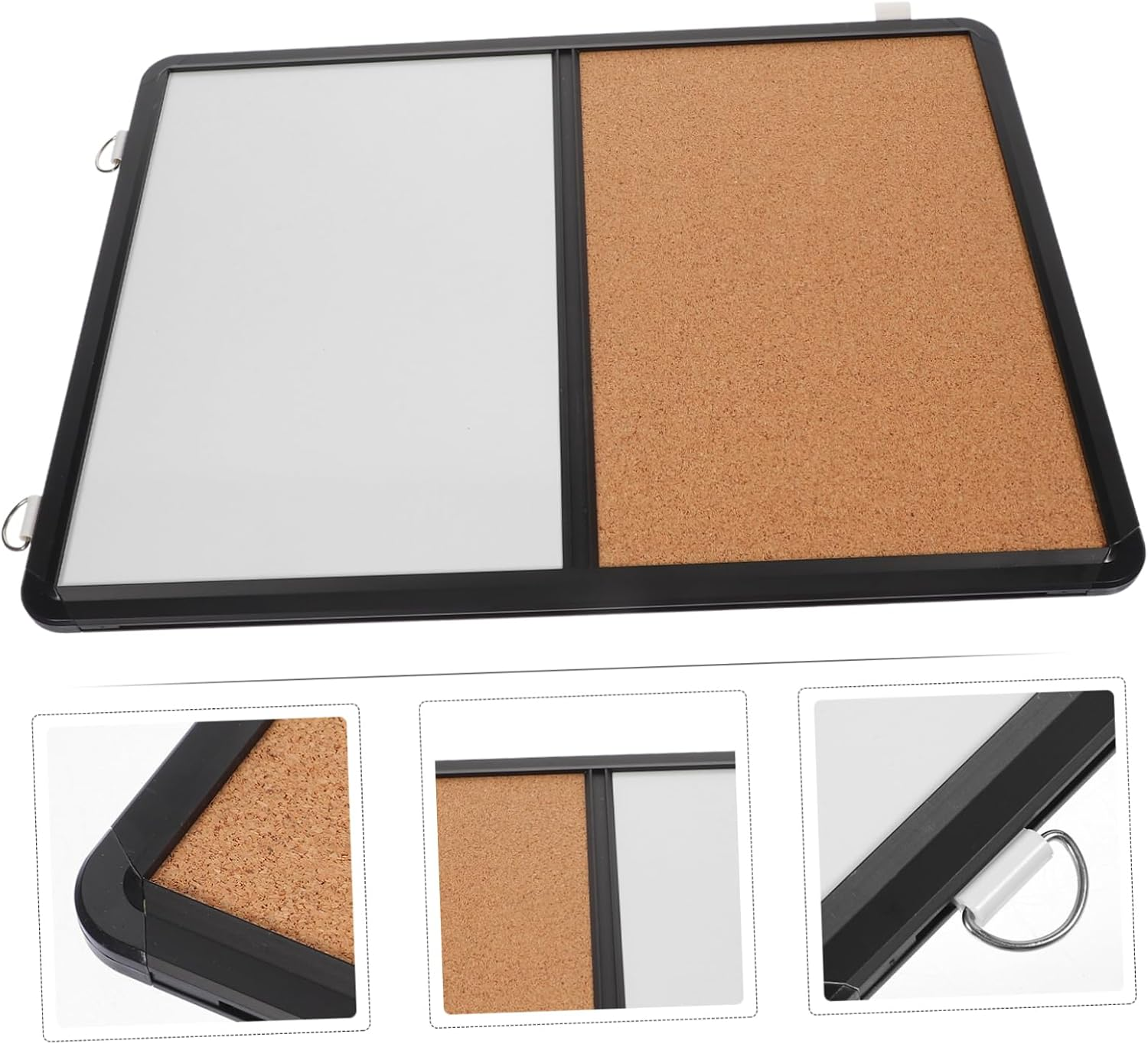 PLAFOPE Reusable Cork Board Whiteboard Wall-Mounted Decorative Bulletin Board for Office Home Multi-Functional Memo Display Strong Adhesive for Notes Announcements image number 1