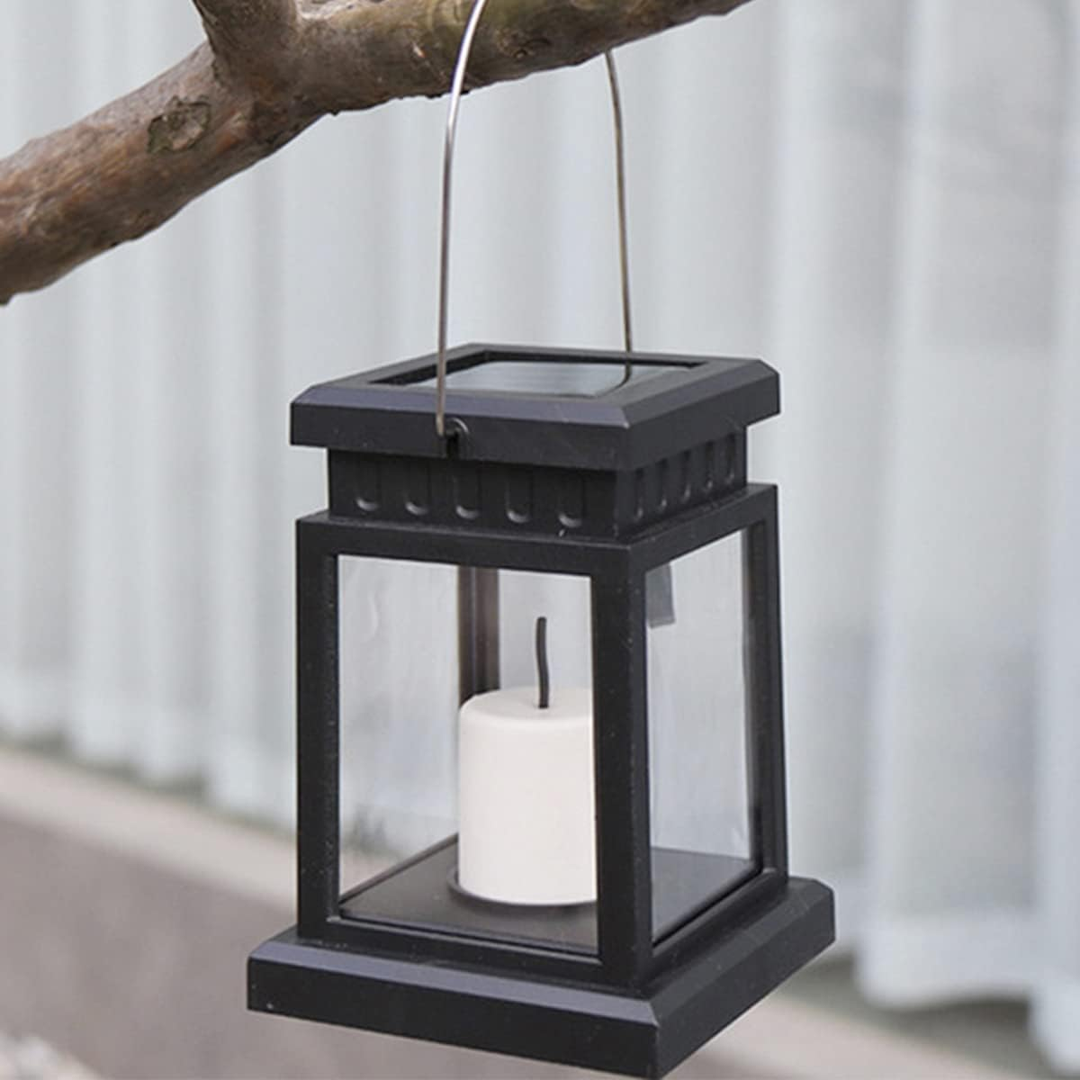 Solar Candle Lantern Outdoor LED Solar Lantern Auto On/Off Solar Landscape Light IP44 Waterproof Hanging Lantern Light for Garden Path Yard Patio Driveway Walkway image number 1