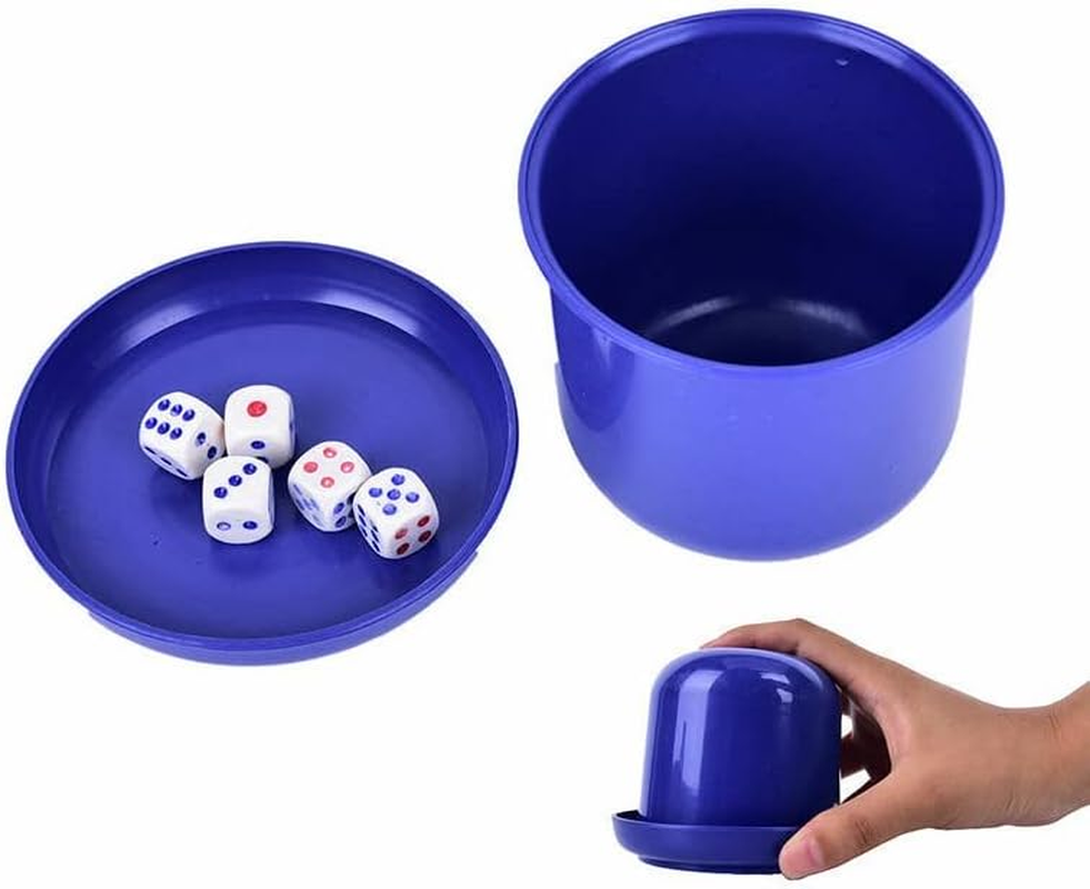 4X KTV Bar Party Dice Cup Drinking Board Game Gambling Dice Box with 5X10Mm D6 Dice for Drinking Board Games & Gambling, High-Quality ABS Material, Perfect for Table Games image number 2