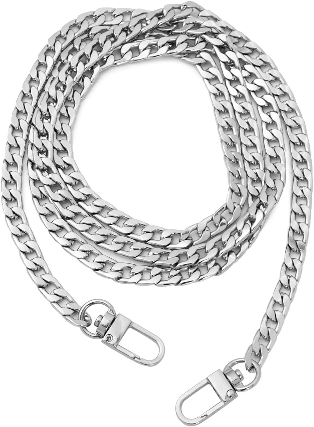 HUIANER Purse Chain with Buckles DIY Handbag Strap Shoulder Bag 120Cm Long Metal Accessory Replacement Chain Strap - Bronze image number 6