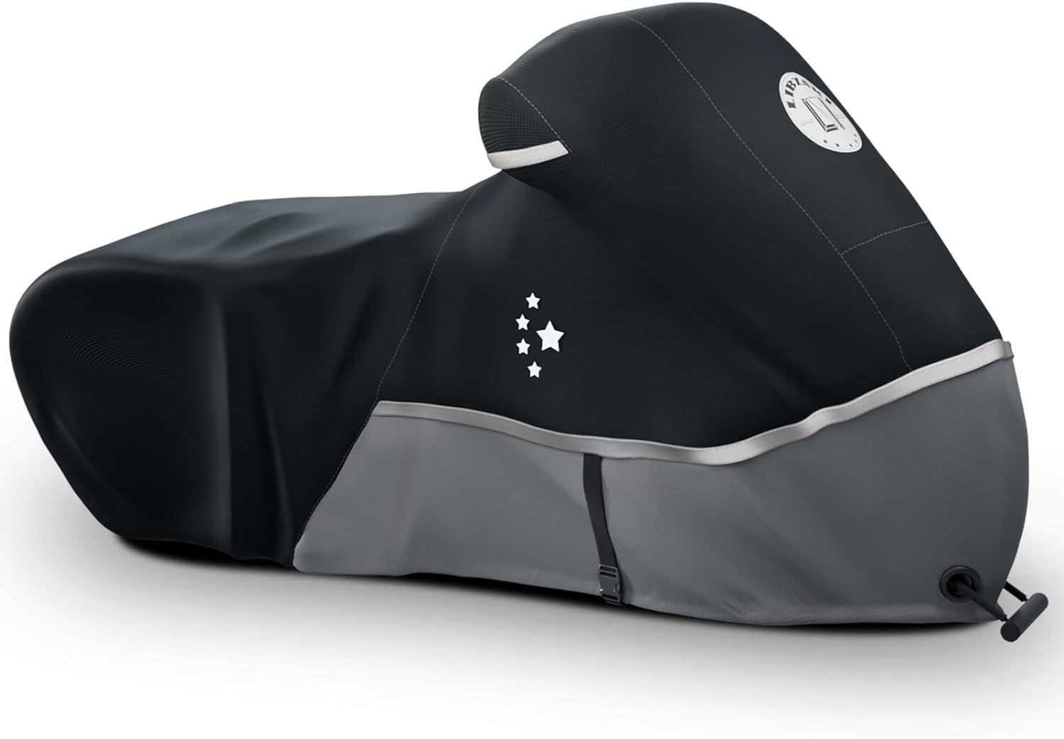 LIBZAKI Motorcycle Cover 96" XXL Vehicle Cover/Gray image number 3