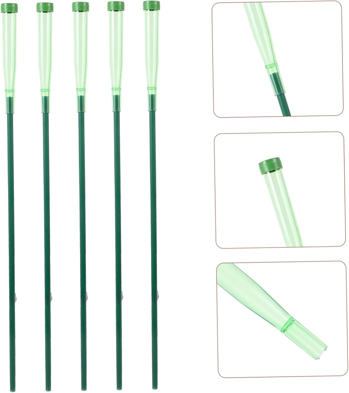 TINEASUR 5Sets Florist Flower Water Tubes Plastic Nutrition Vials DIY Flower Arrangement Extend Freshness Essential Supply image number 3