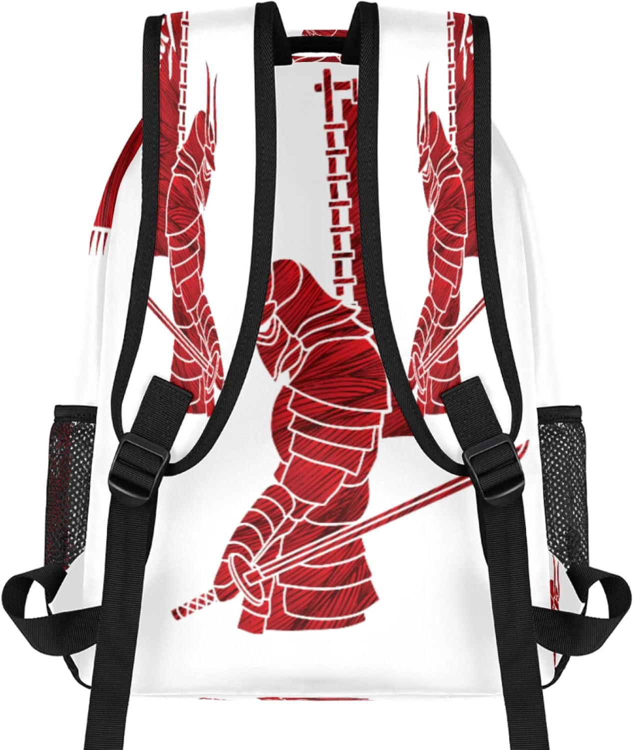 Japanese Flag Pattern Backpack Lightweight Waterproof Travel Rucksack Mount Fuji Stylish Backpack for Man Women image number 3