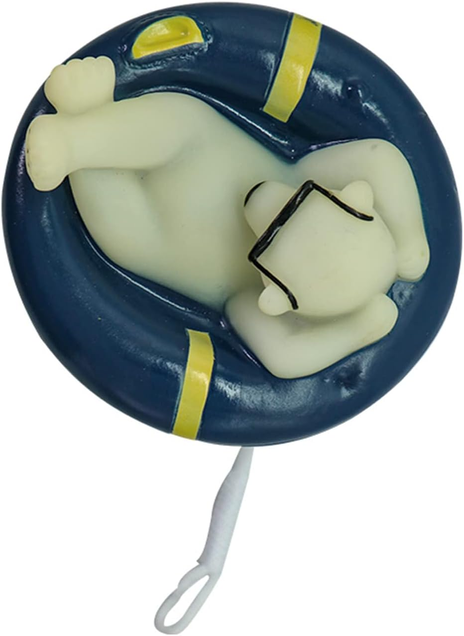 Nurdo Floating Pool Thermometer Cartoon Polar Bear Shape Water Temperature Thermometers with String for Outdoor Indoor Swimming Pools Spas Hot Tubs Fish Ponds