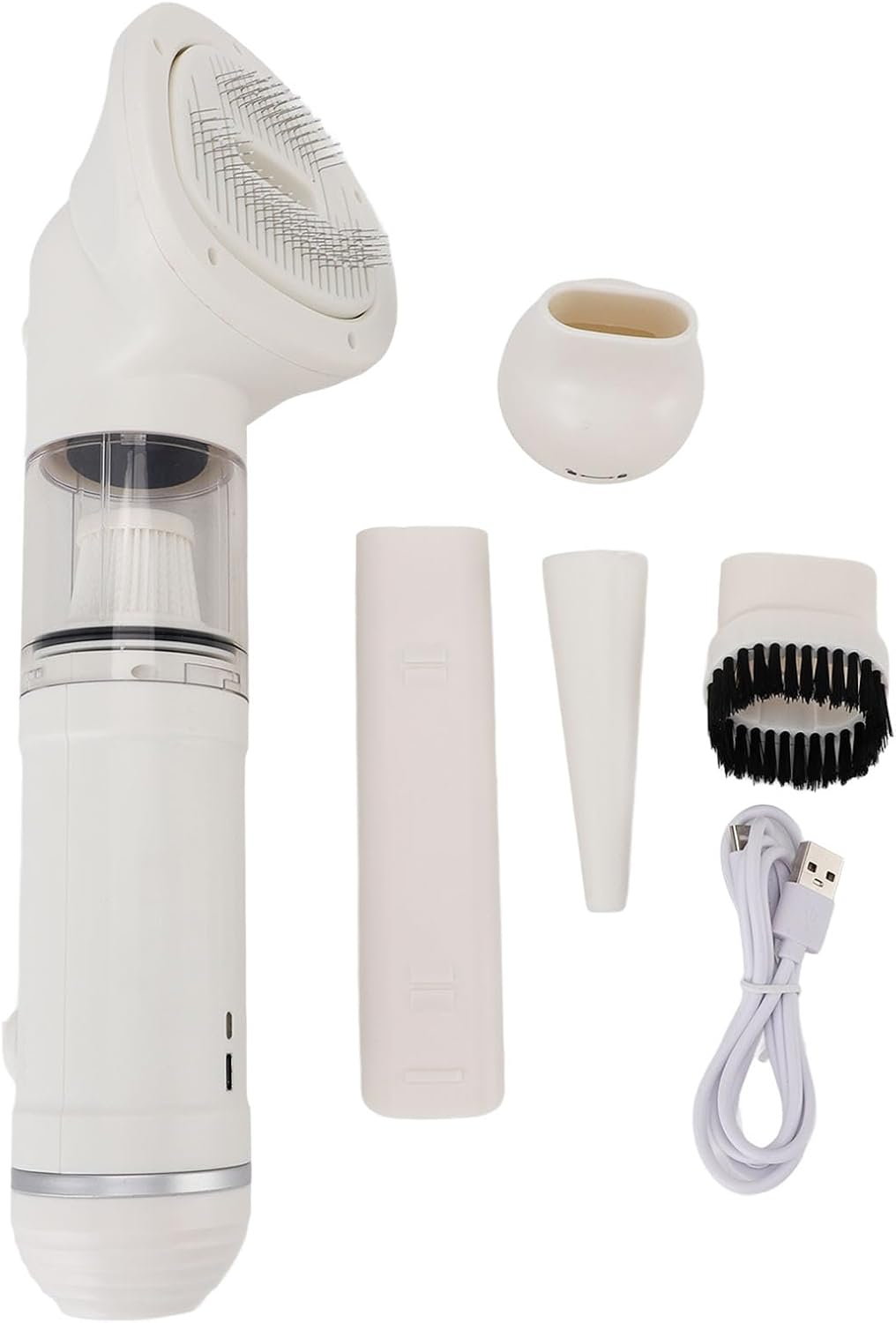 Pet Grooming Vacuum Cleaner, 10.43 X 2.2In Automatic Shedding Brush Dog Vacuum Grooming Kit for Dogs Cats Bed Carpet, Strong Pet Grooming Vacuum Dog Grooming Kit Tools image number 5