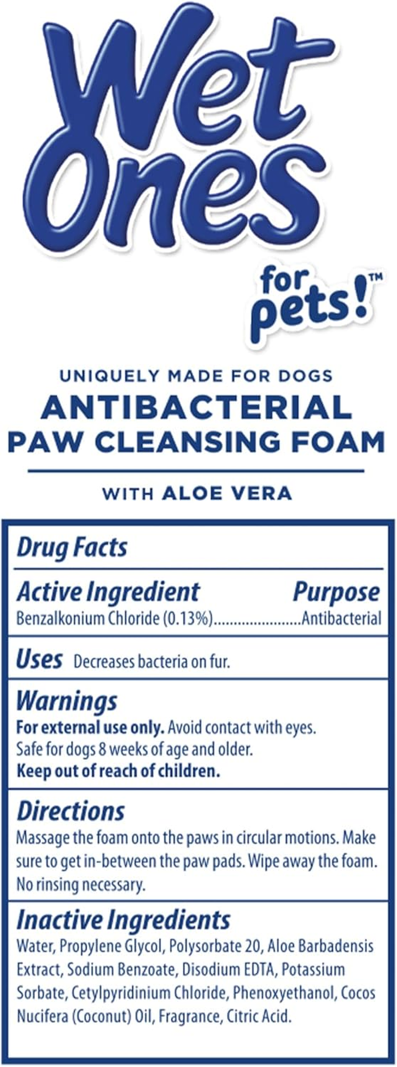 Wet Ones for Pets Antibacterial Dog Paw Cleansing Foam with Built-In Paw Scrubber Brush, Tropical Splash Scent, 5 Oz | Dog Paw Cleaner with Antibacterial Foam and Brush image number 4