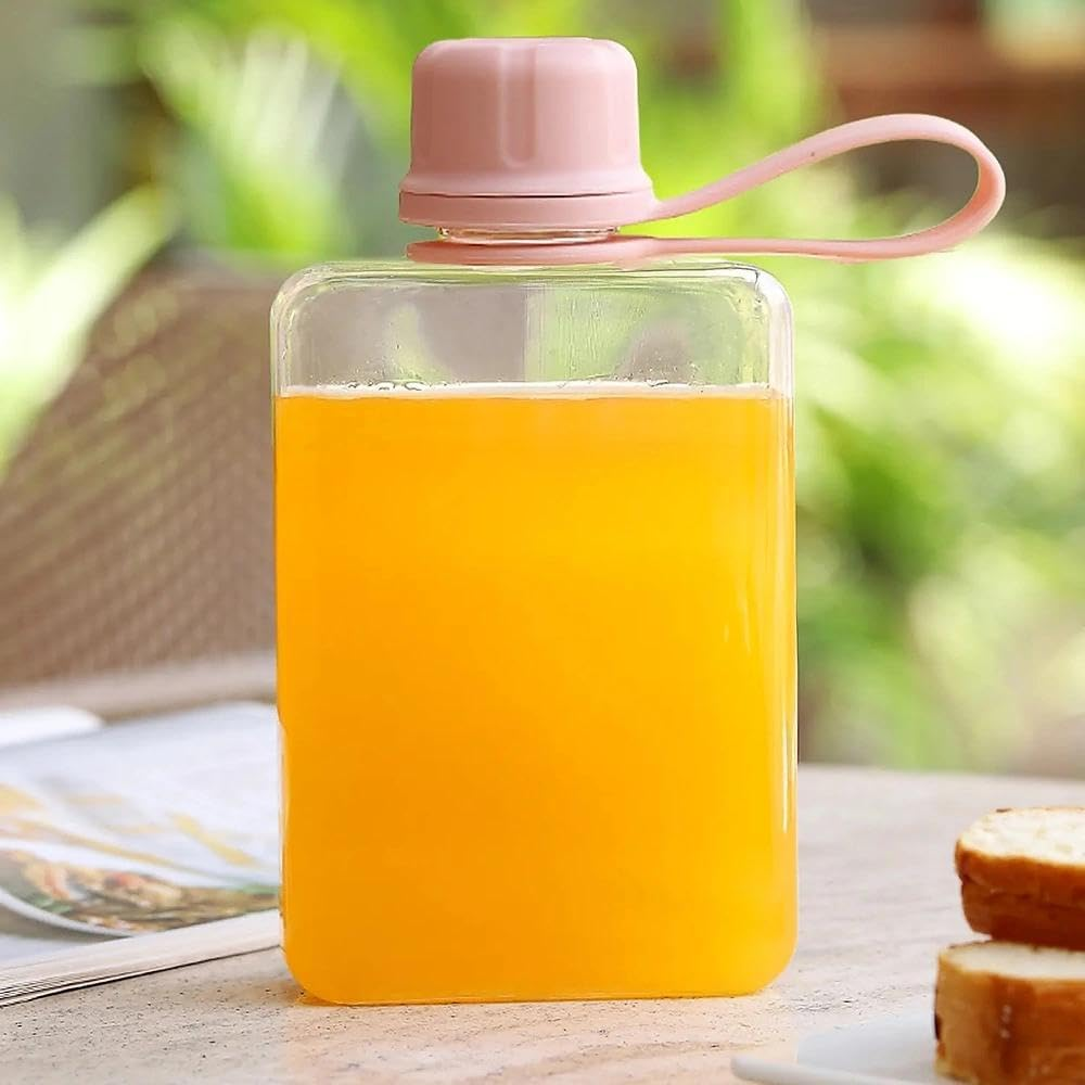 Pink Water Bottle, Sports & Travel Water Bottle, Leakproof, Compact & Portable Design, Bpa-Free, 8.2 Oz, Compatible with Travel, Work & School, Unron image number 3