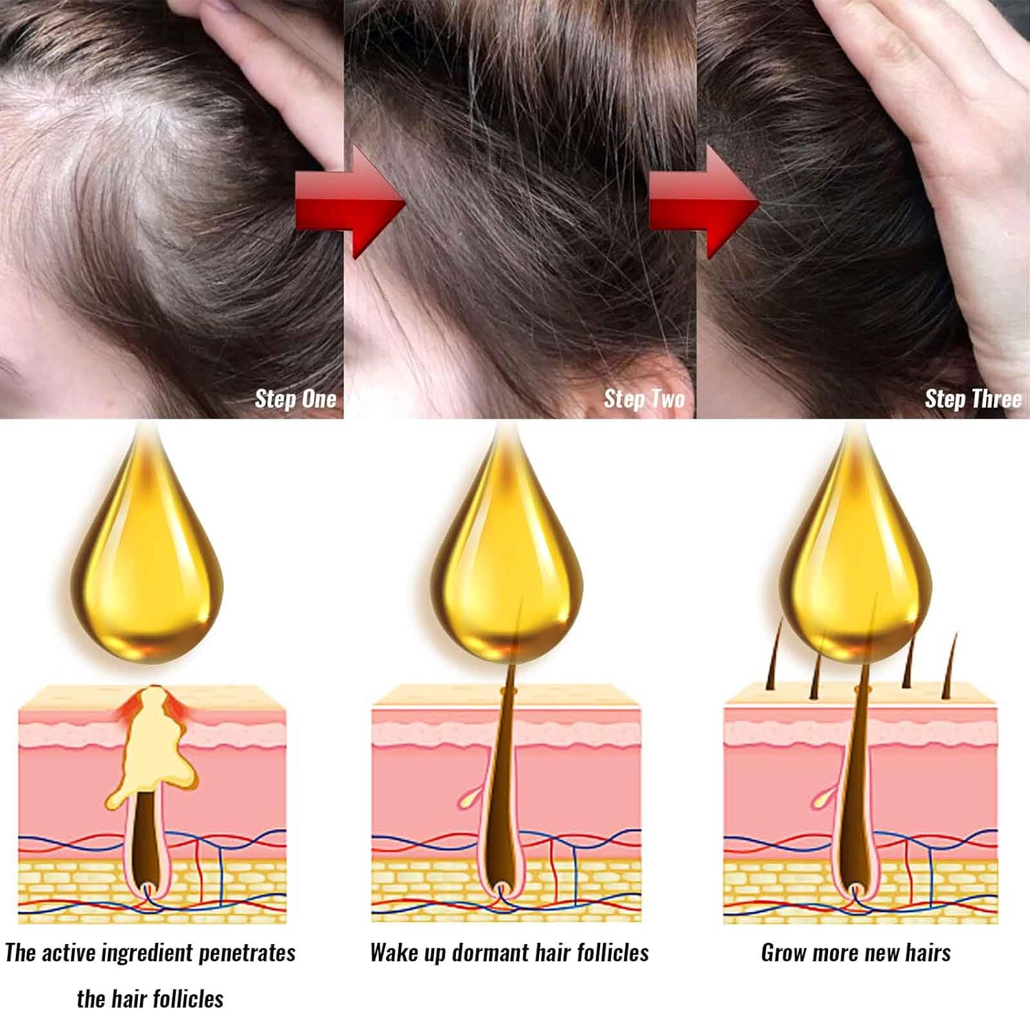 2023 New Castor Oil, 60Ml Hair Treatment Oil for Eyelashes, Eyebrows Growth, Anti-Fall Hair Care, Moisturizing, Repairing, Thick Hairline, Strong and Firm Hair Essential Oil &hellip;/100 image number 1