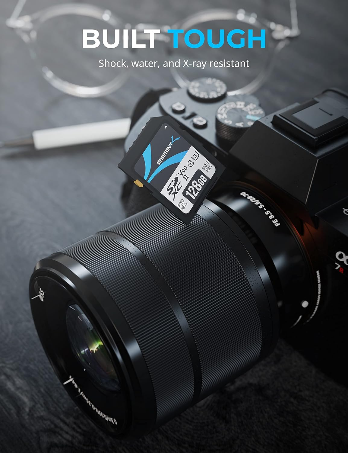 SABRENT Rocket V90 128GB SD UHS-II Memory Card R280Mb/S W250Mb/S (SD-TL90-128GB) image number 5