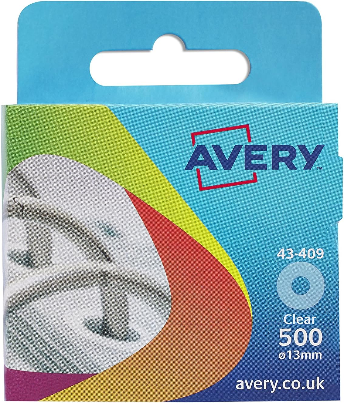 Avery Reinforcement Rings, 13 Mm Diameter, Clear, 500 Labels (934241) image number 2