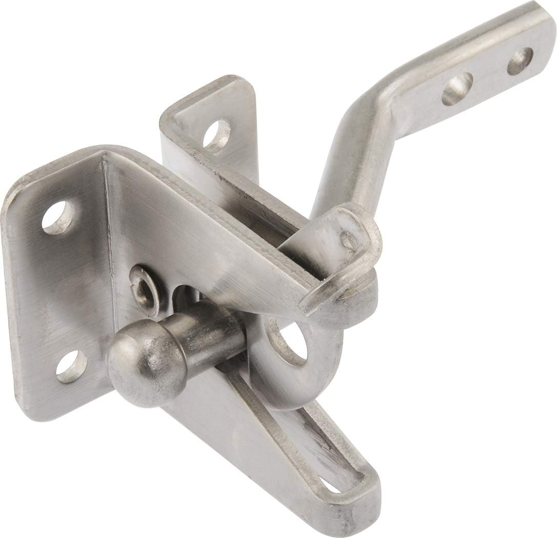 Hardware Essentials 853340 Universal Gate Latch Stainless Steel, 1.87 X 3.75 X 7.5 Inches image number 1