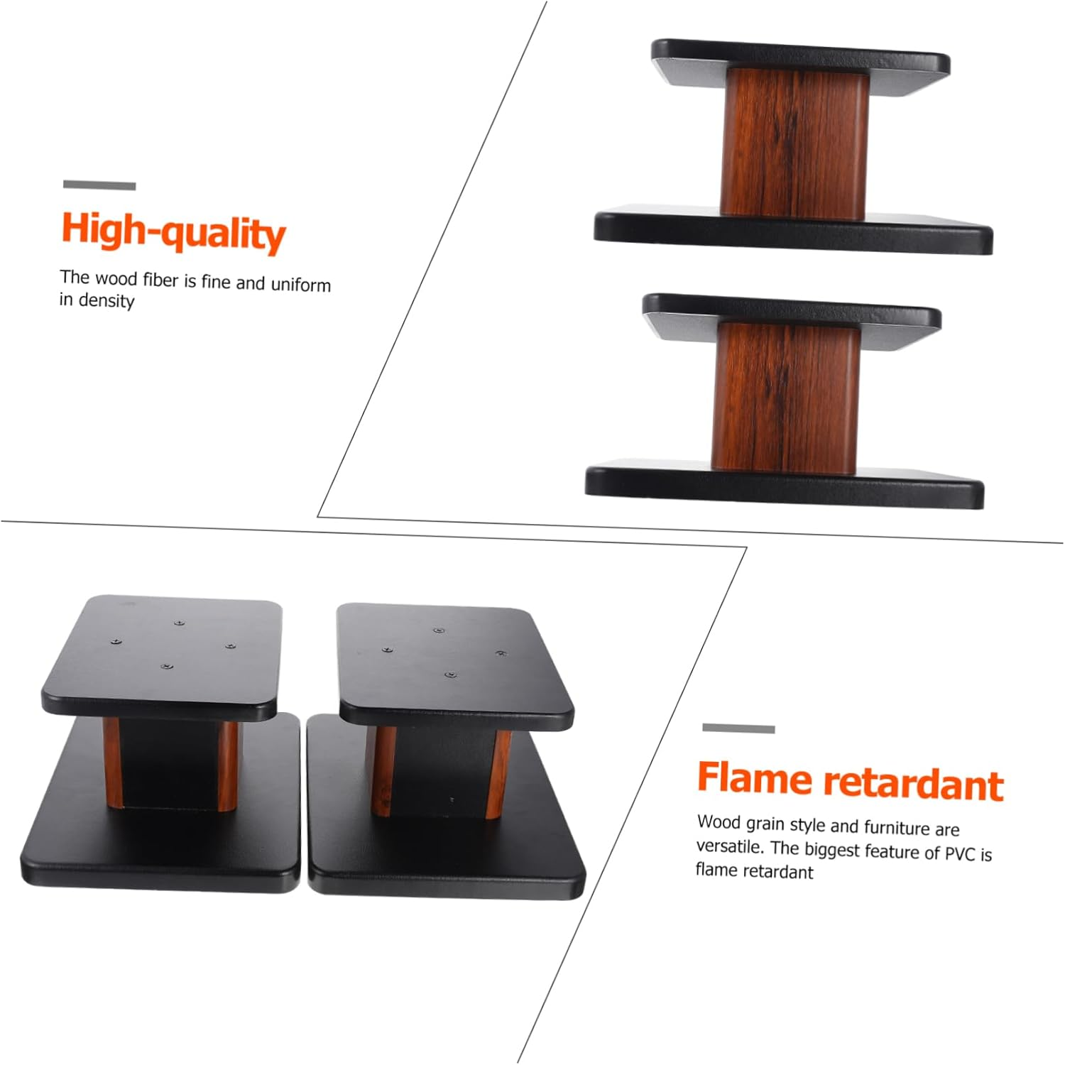 SUPVOX 1 Pair Speaker Stand Speakers Karaoke Stand Karaoke Speaker Holder Speaker Case Speaker Hanger Delicate Speaker Holder Practical Speaker Holder Audio Stand Surround Shelf Hi-Fi image number 6