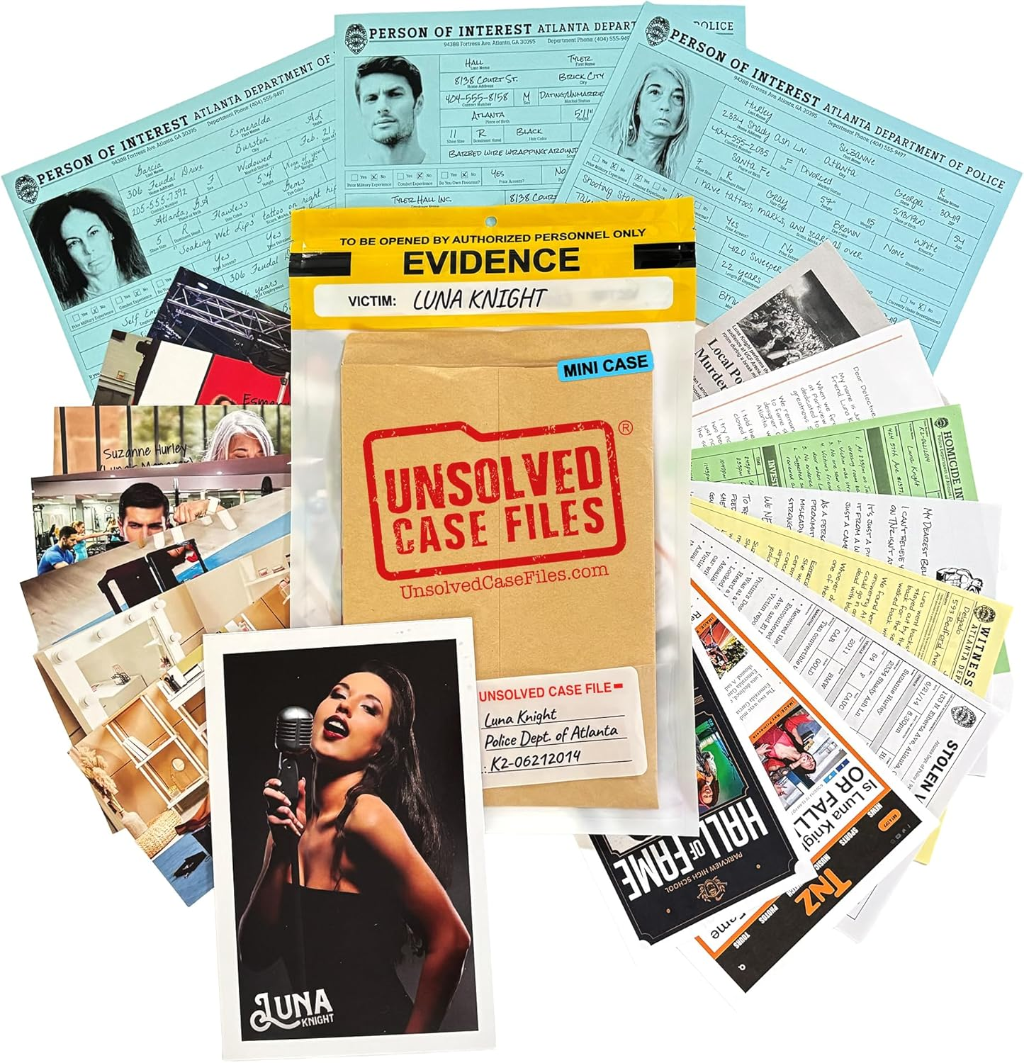 Unsolved Case Files Quick Play: Who Murdered Luna Knight? | Cold Case Murder Mystery Game image number 1