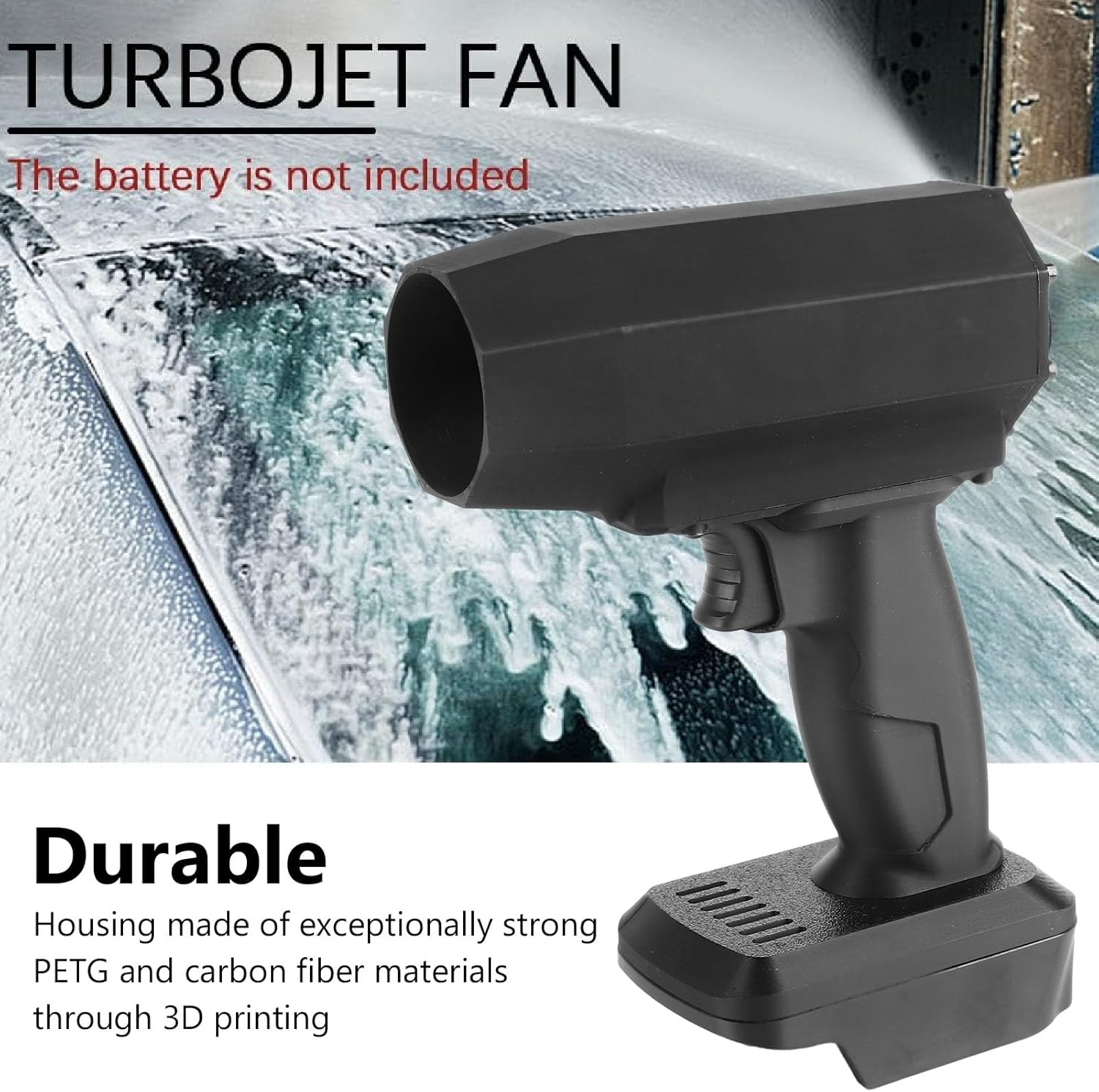 Electric Air Duster, 150000RPM High Speed Air Blower Turbo Fan, Cordless Jet Dry Blower, Electric Turbo Jet Blower, Handheld Cordless Air Blower for Car Cleaning Outdoor Camping image number 5