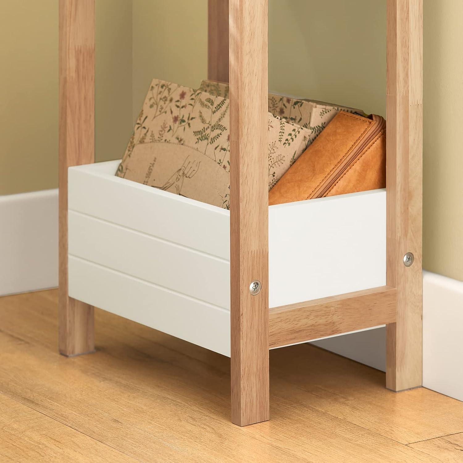 Sobuy 3-Tier Bathroom Shelf, White Storage Shelf, Organizer Shelving Unit, FRG226-WN image number 1