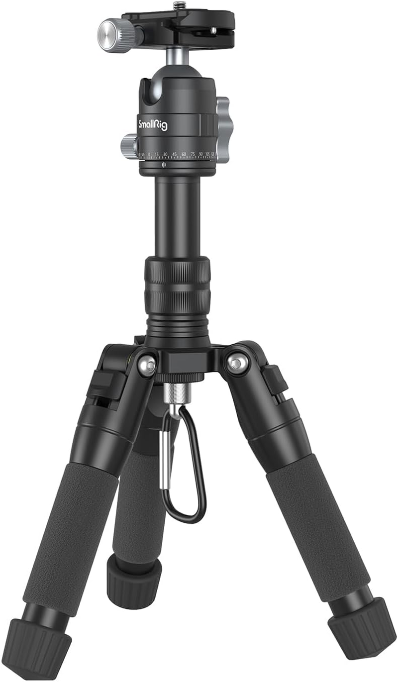 Smallrig Aluminum Mini Tripod 20 In/ 52 Cm Desktop Tripod with 360&deg; Ball Head, Compact Desktop Tripod for DSLR Camera Video Camcorder, Load up to 13Lb/6Kg-4289 image number 2