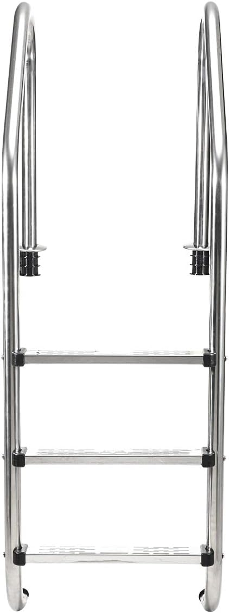 3 Steps Swimming Pool Ladder Removable Stainless Steel anti Slip Step In-Ground Pool Ladder image number 2