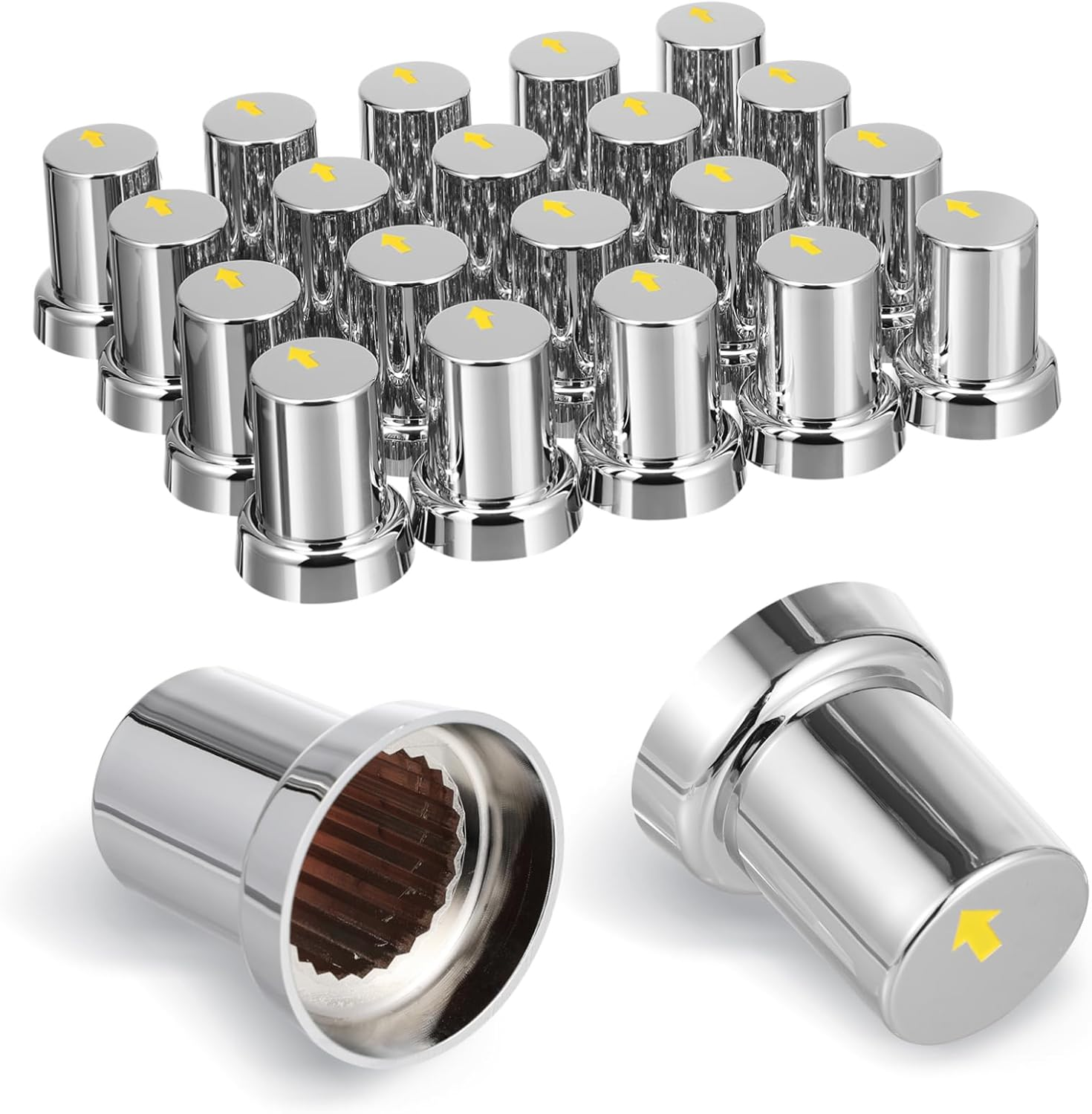 20Pcs Wheel Nut Caps for Trucks Trailers Protect Lug Nuts from Damage Easy Installation Wheel Hub Accessory image number 6