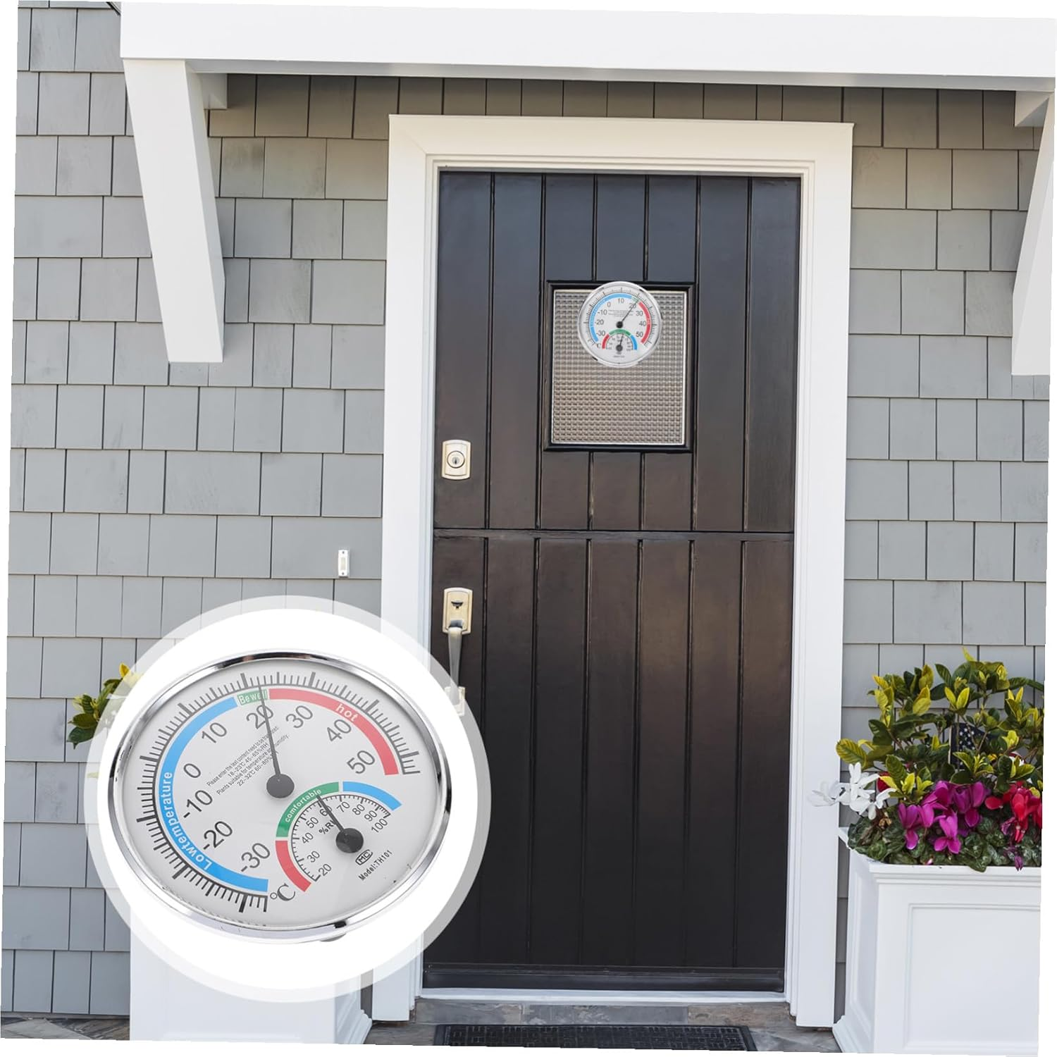 Balacoo 2-In-1 Hygrothermograph and High Precision Temperature Humidity Meter for Home and Sauna Use, Professional Sauna Thermometer Hygrometer Accurate Indoor Outdoor Readings image number 5