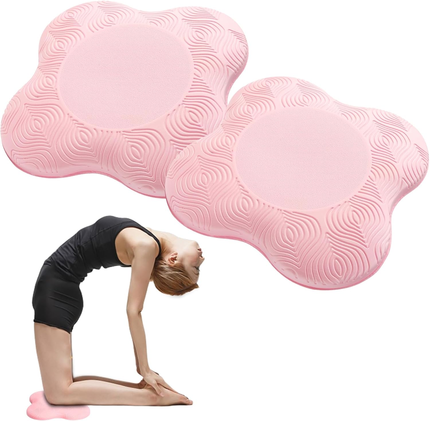 2 Packs Yoga Knee Pad Cushion Extra Thick for Knees Elbows Wrist Hands Head Foam Pilates Kneeling Pad Yoga Knee Cushion Thick Exercise Pads for Knees Elbows Wrist Hands Head Foam Pilates
