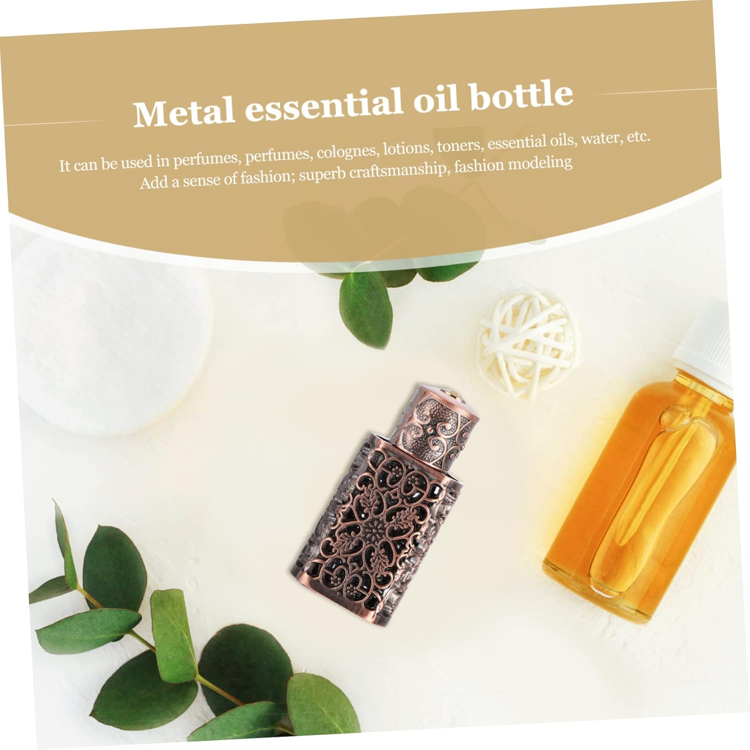 2Pcs Perfume Atomizer Spray Bottle for Travel Essential Oil Storage Pump image number 4