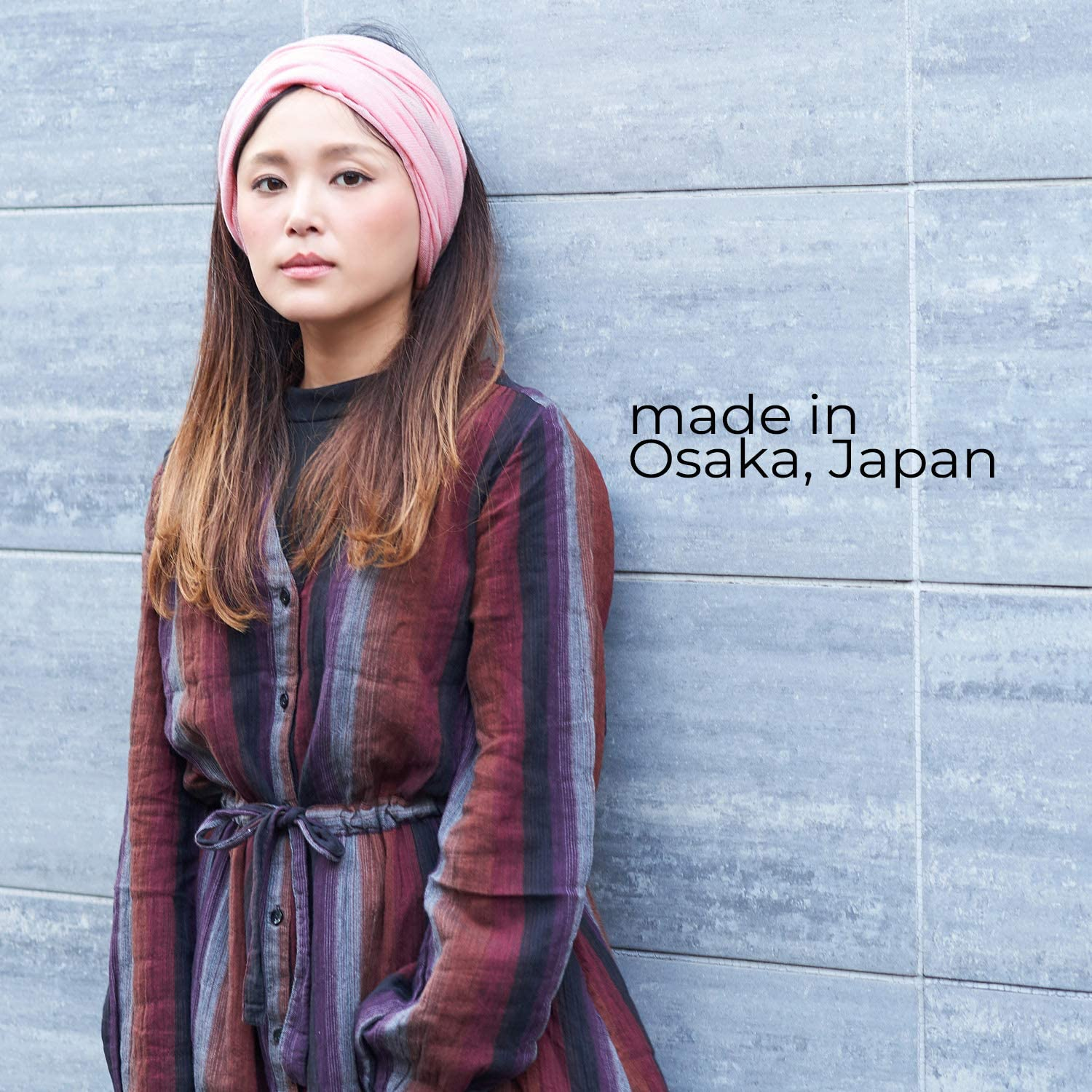 CHARM Silk Headband Scarf Neck Gaiter - Womens Chemo Head Wrap Mens Motorcycle Fashion - Ivory image number 7