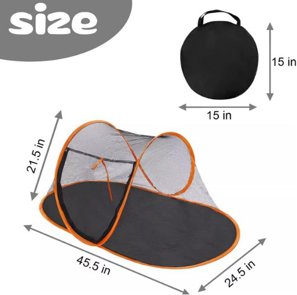 HPAMR Cat Tent Outdoor, Pet Enclosure Tent, Pop up Crate, Portable Cat Mesh Tents Pet Cage, Indoor Playpen Portable Exercise Tents, Pet Playpen, Foldable Kennel image number 4