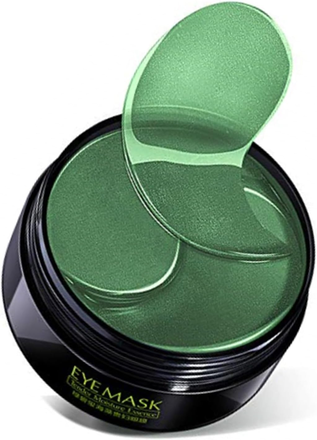 60Pcs JUYOU Reallygood Gel Crystal Collagen Eye Pads, West&Month 30 Pairs Seaweed Firming Eye Mask, under Eye Mask for Moisturizing, Fine Lines, Dark Circles& Puffy Eyes under Eye Patches (Green)