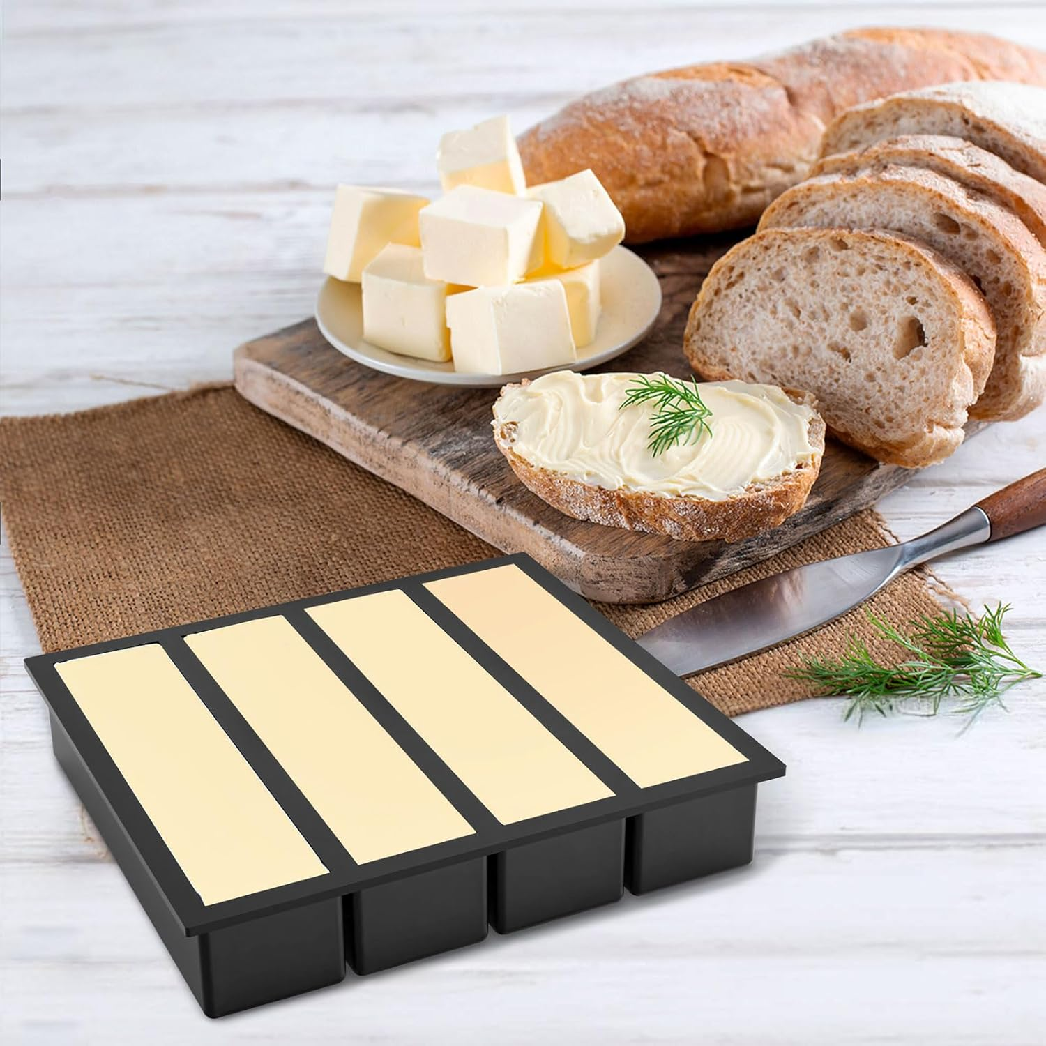 Silicone Ice Cube Trays Large for Whisky, Collins Ice Cube Mold Tray Also Used for Butter Mold, 2 Count image number 2