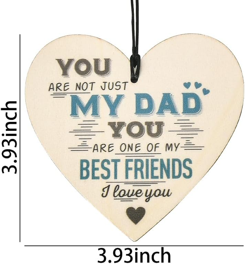 Dad Gifts for Fathers Day Decorative Signage Dad Birthday Gifts from Daughter Son I Love You Dad Signs for Home Decor Daddy Ornaments for Dad Father Wall Hanging Decorative Plaques Dad Decorations - Burlywood Grandad Plaque image number 6