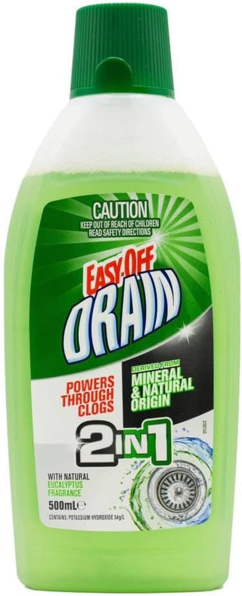 Easy off 2-In-1 Eucalyptus Gel Drain Cleaner 500 Ml