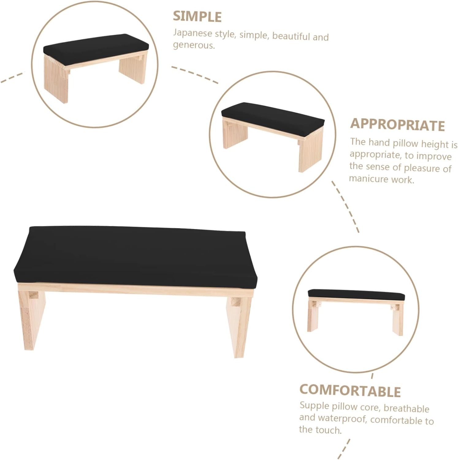 WEKADRIN Manicure Pedicure Nail Arm Rest Pillow Salon Nail Art Hand Support Wrist Pillow for Tech image number 5