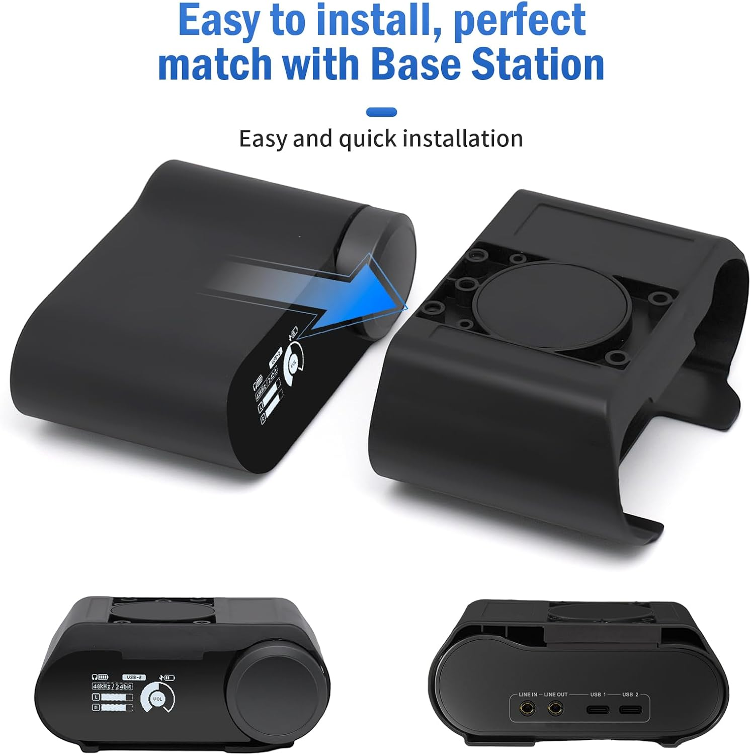 Under Desk Mount Holder for Steelseries Arctis Nova Pro Wireless Base Station&ndash;Arctis Pro Wireless NOVA Magnetic Mount Secretlab MAGNUS Version ,Headphone Hanger Stand for Arctis Nova Pro Wireless