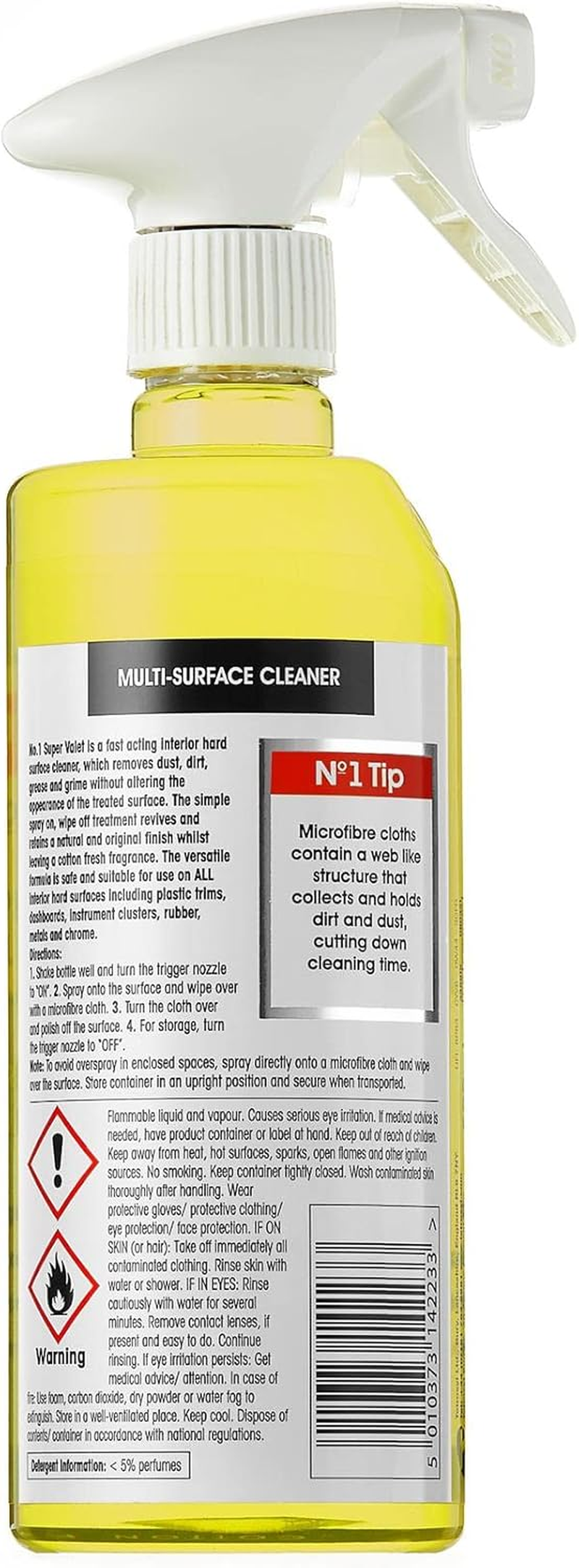 Carplan No.1 Super Valet Car Interior Cleaner, 600 Ml image number 5