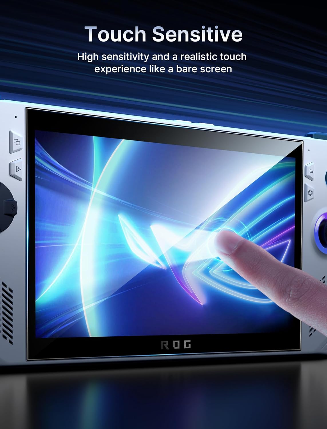 JSAUX Screen Protector for ROG Ally X 2-Pack, Ultra HD Glass 9H Hardness Tempered Glass Protector with Guiding Frame, 7 Inch Anti-Scratch Protective Screen for ASUS ROG Ally 2023 & Ally X 2024 - Anti-Glare image number 2